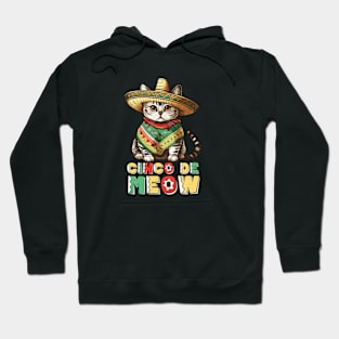 Cinco De Meow: Cute Cat in Sombrero Fiesta Hoodie